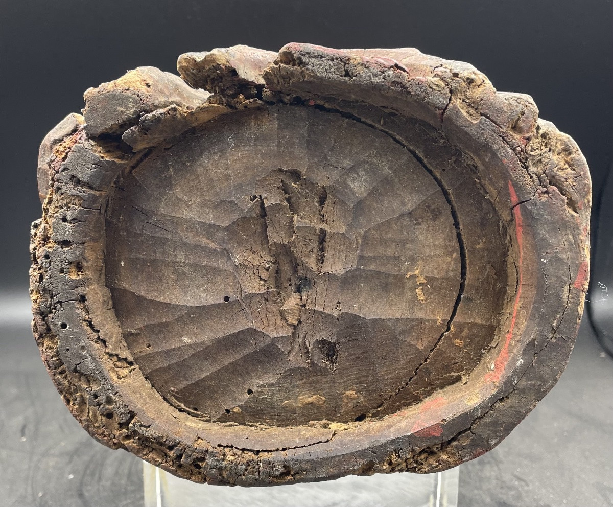 Scultura in legno laccato e dorato Cina XVIIIsecolo-photo-3