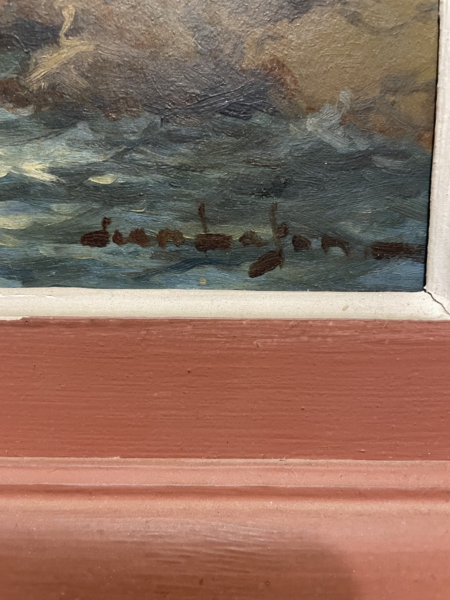 Dipinto olio su cartone di jean  Keuléyan  lafon 1953-photo-3