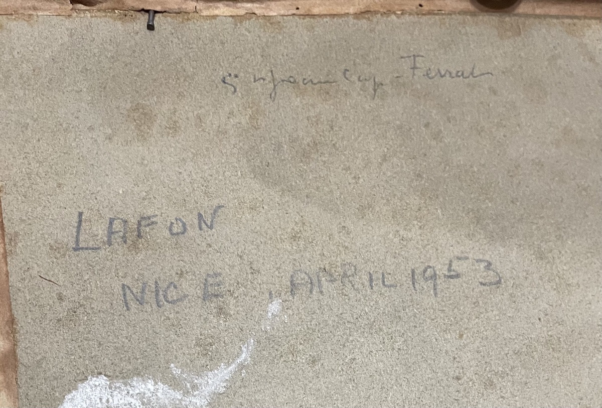 Dipinto olio su cartone di jean  Keuléyan  lafon 1953-photo-2