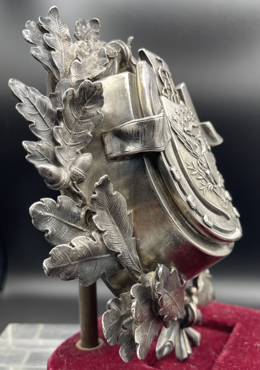 Coppia di ornamenti equestri in argento, americani, XX secolo-photo-3