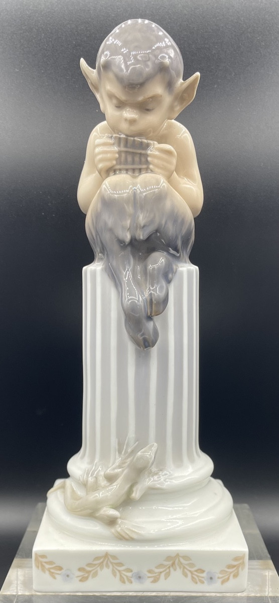 Fauno in porcellana della Royal Copenhagen XXsecolo