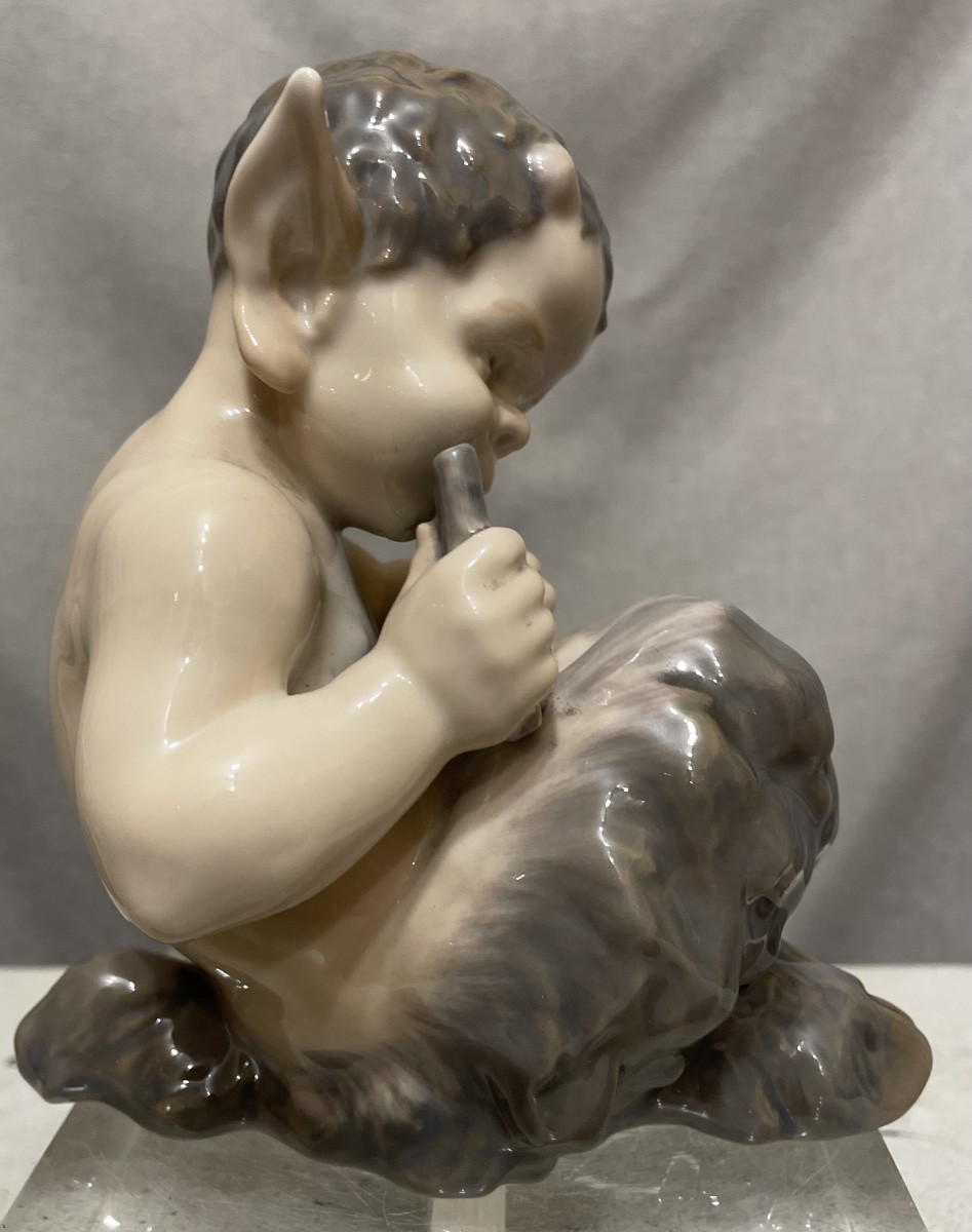 Fauno in porcellana della Royal Copenhagen XXsecolo-photo-3