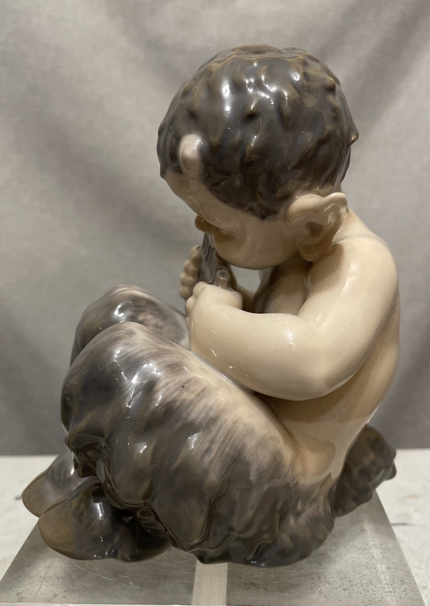 Fauno in porcellana della Royal Copenhagen XXsecolo-photo-1