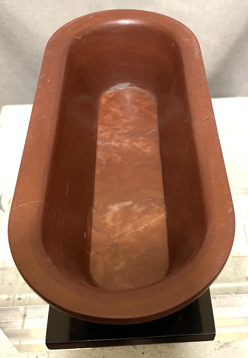 Modello di vasca Romana del Grand Tour in marmo XIX-photo-3