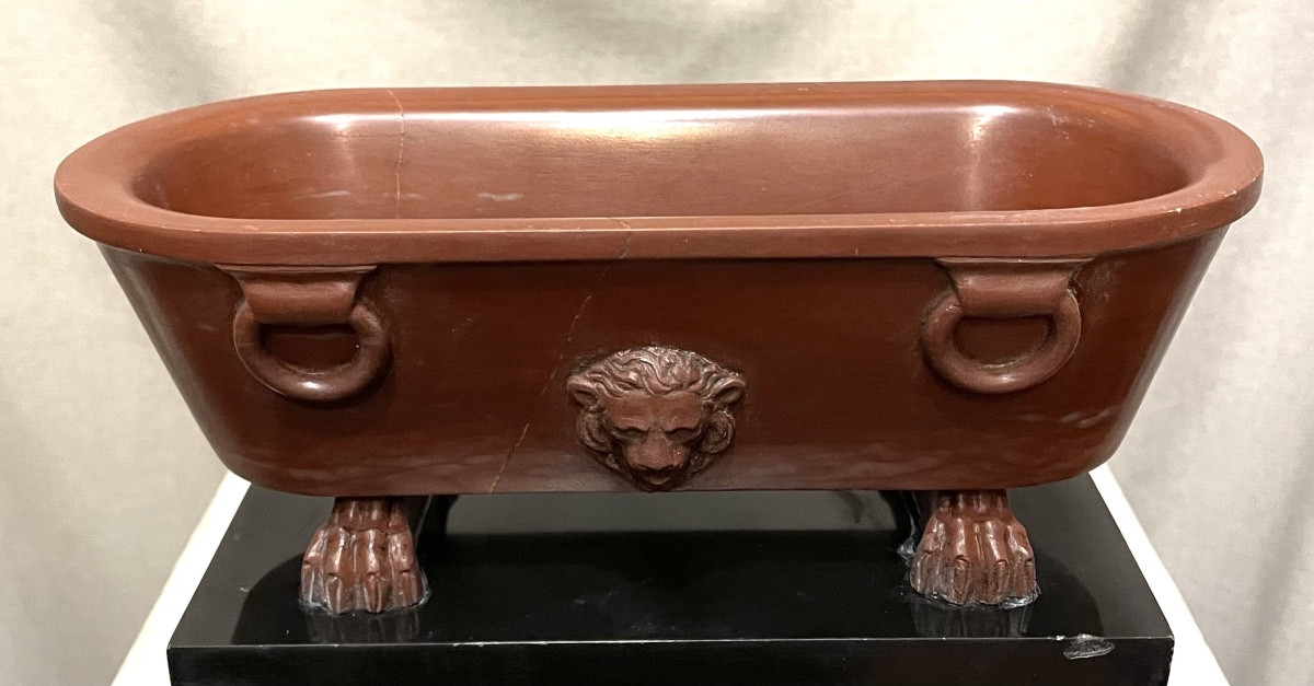 Modello di vasca Romana del Grand Tour in marmo XIX