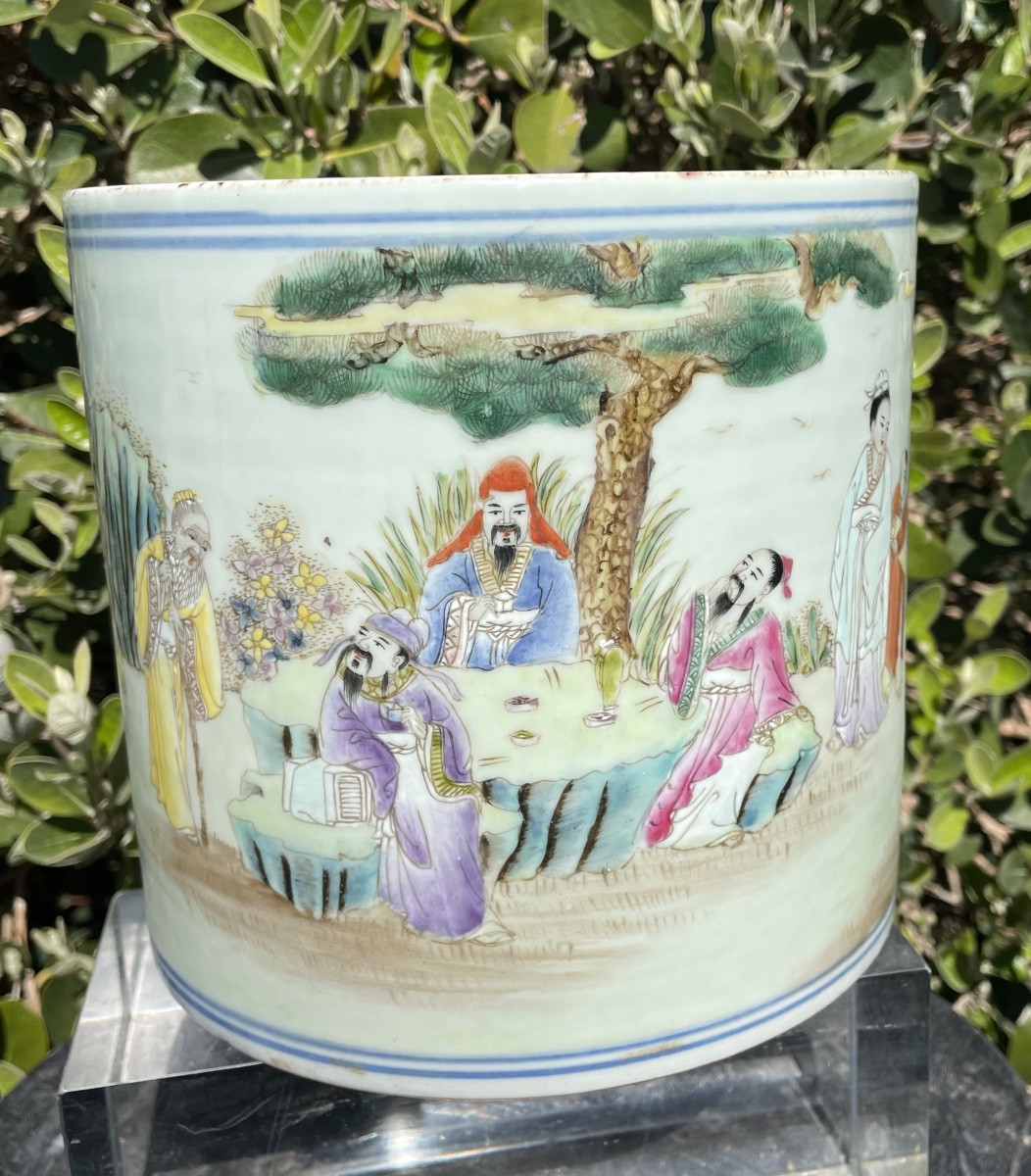 Porta pennelli in porcellana Cina XXsecolo-photo-2