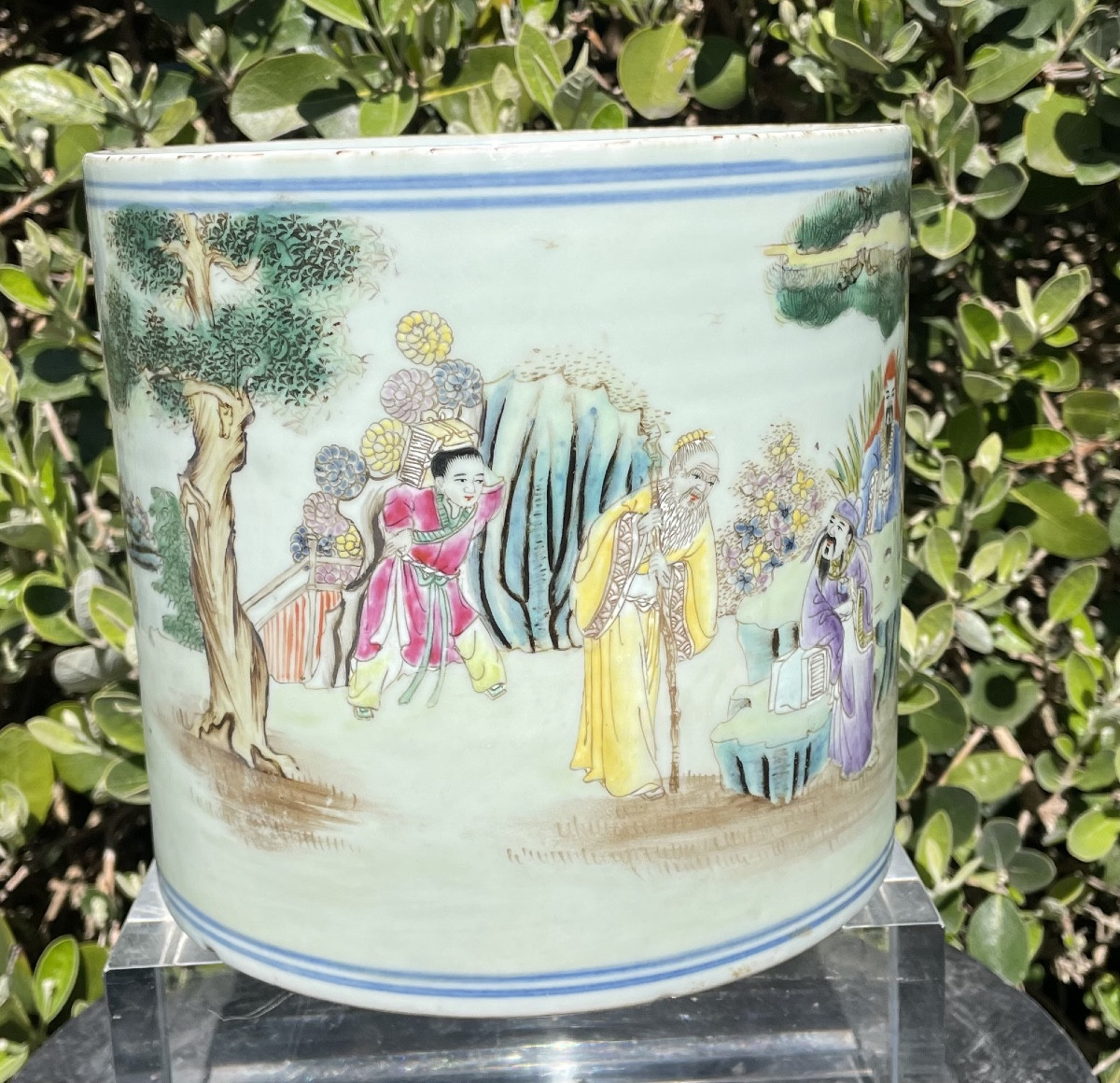 Porta pennelli in porcellana Cina XXsecolo