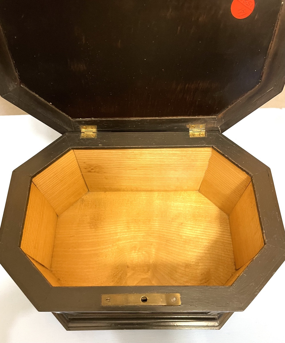 Cofanetto in legno tinto con marmi e pietre XIXsecolo-photo-4