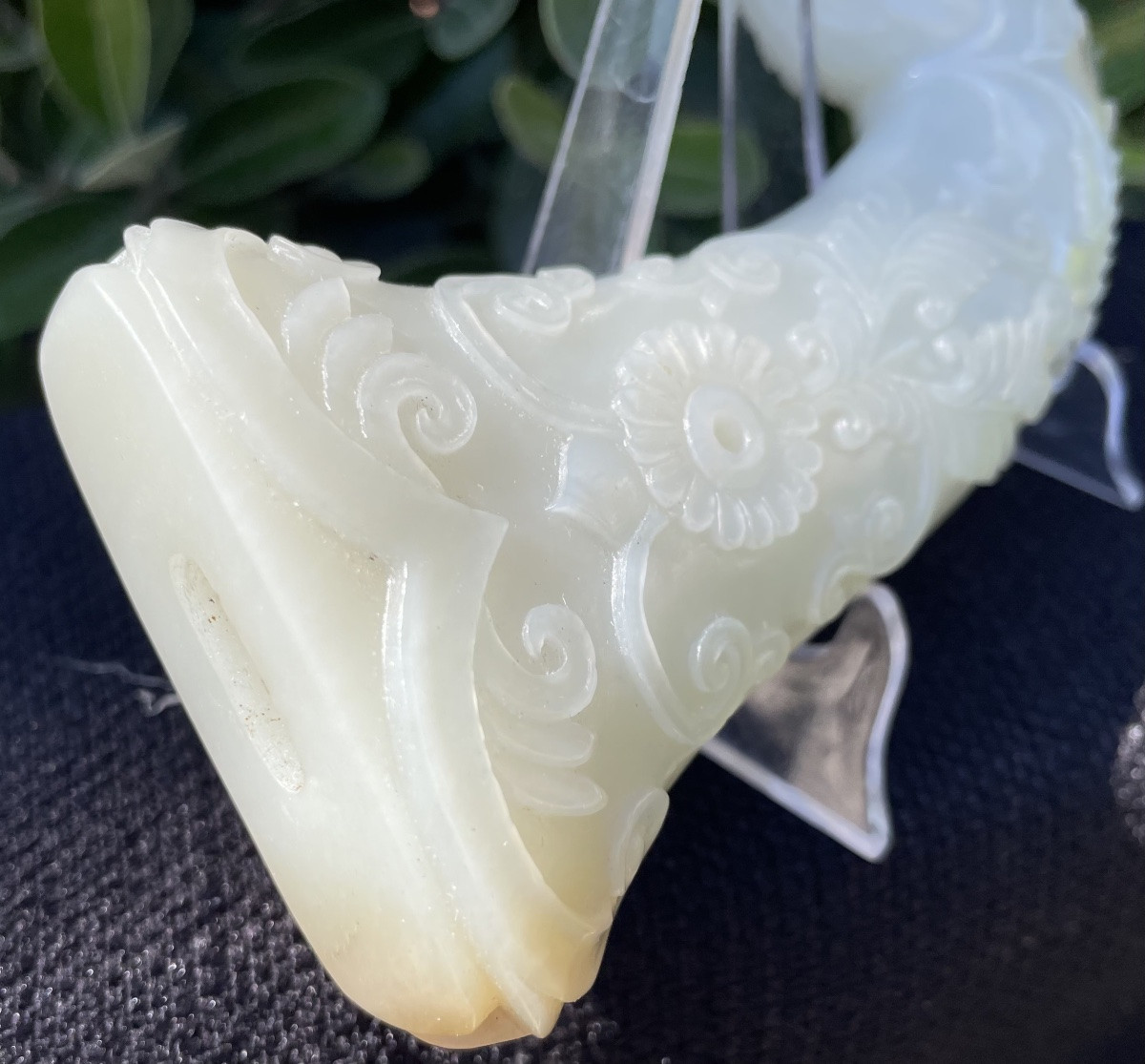 Impugnatura di pugnale in giada Mughal XIX secolo-photo-5