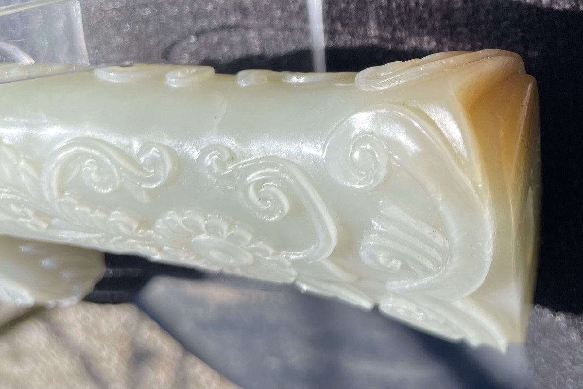 Impugnatura di pugnale in giada Mughal XIX secolo-photo-7