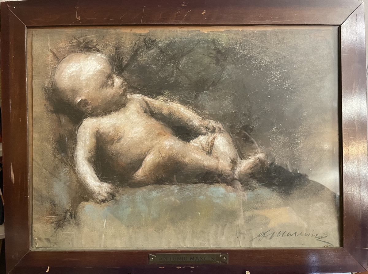 Bambino che dorme di Antonio Mancini XXsecolo