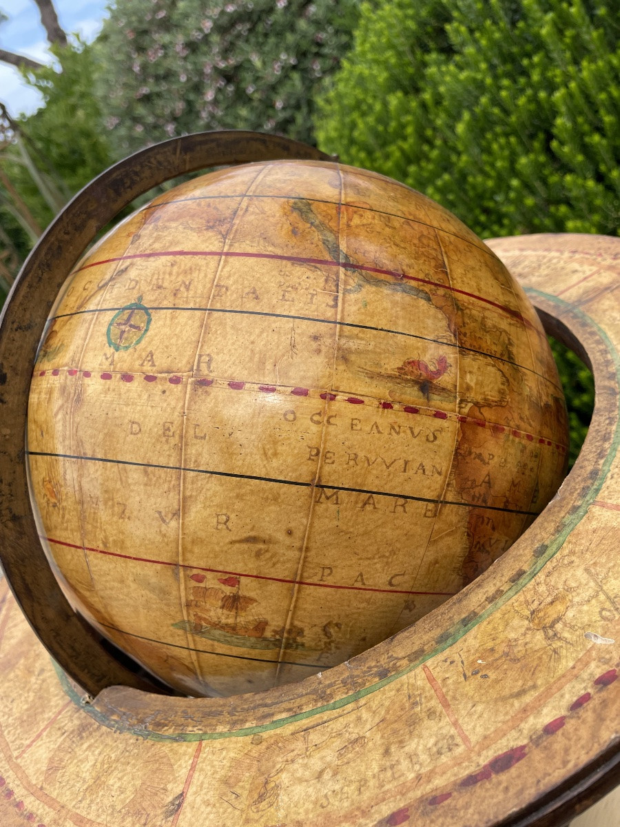 Mappamondo in legno e carta XXsecolo-photo-3