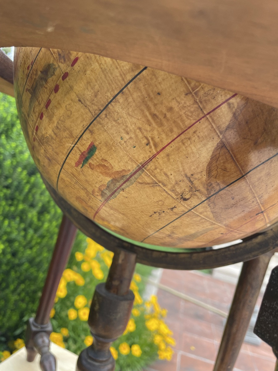 Mappamondo in legno e carta XXsecolo-photo-3