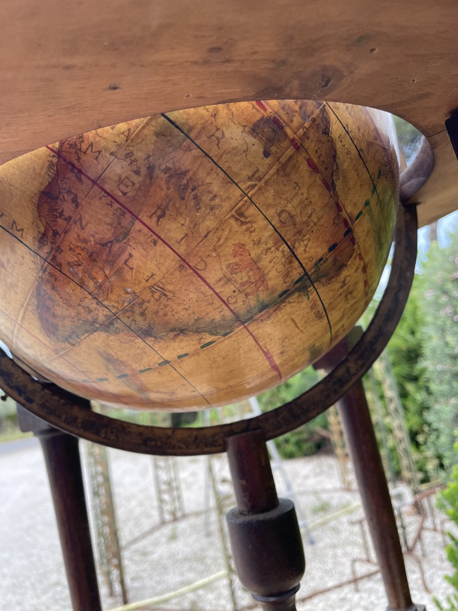 Mappamondo in legno e carta XXsecolo-photo-5