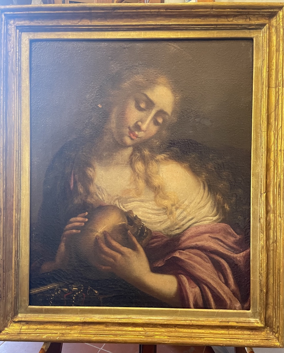 Olio su tela Maddalena XVIIsecolo