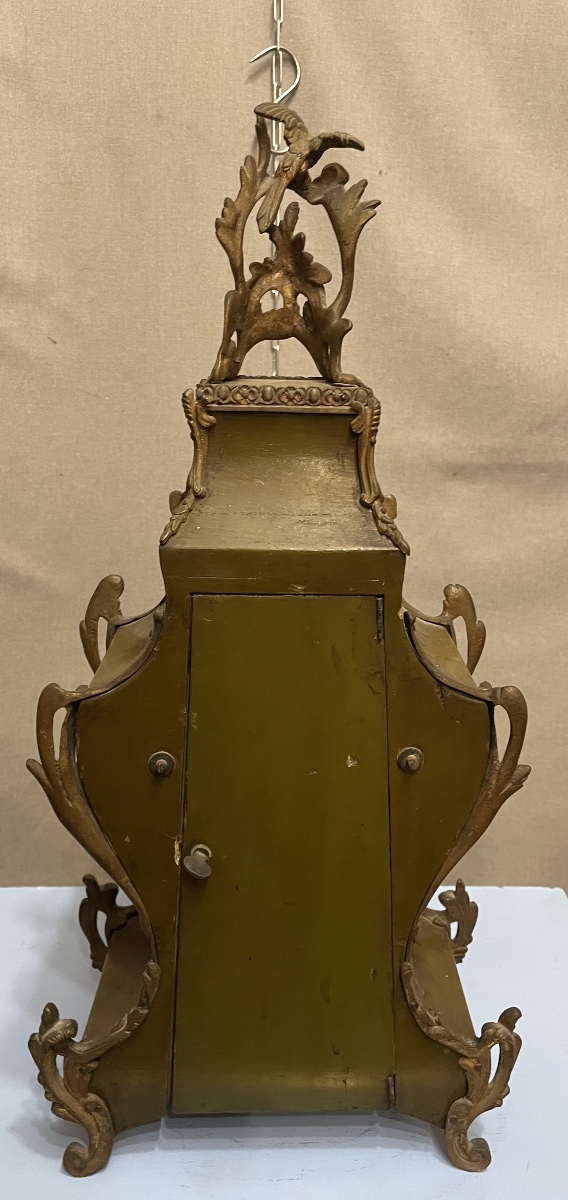 Orologio laccato e dipinto Francia XIXsecolo-photo-3