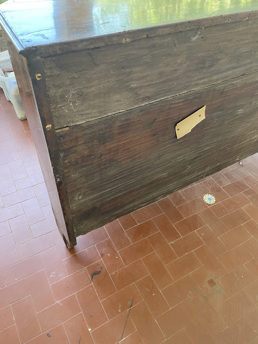 Credenza Veneta scantonata in noce XVIII secolo-photo-5