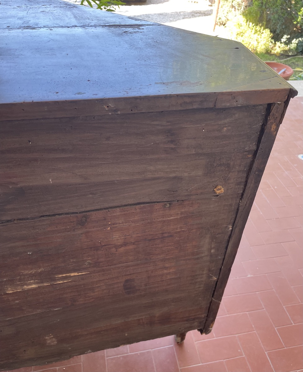 Credenza Veneta scantonata in noce XVIII secolo-photo-7