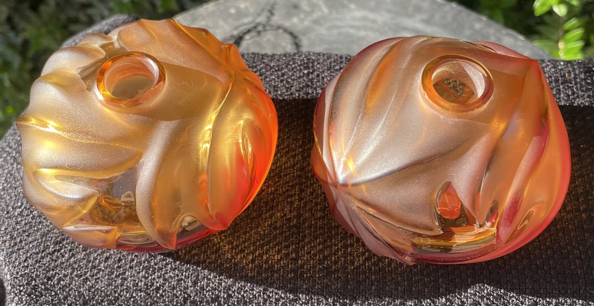 Coppia di piccoli vasetti di Lalique XXsecolo-photo-3