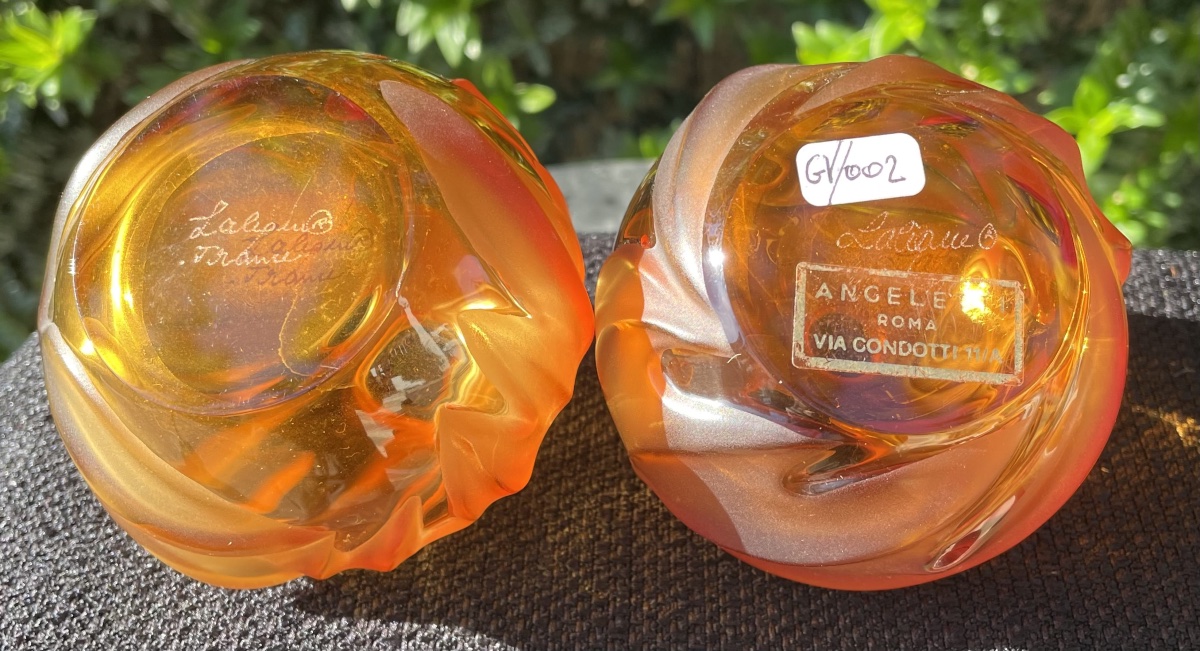 Coppia di piccoli vasetti di Lalique XXsecolo-photo-4