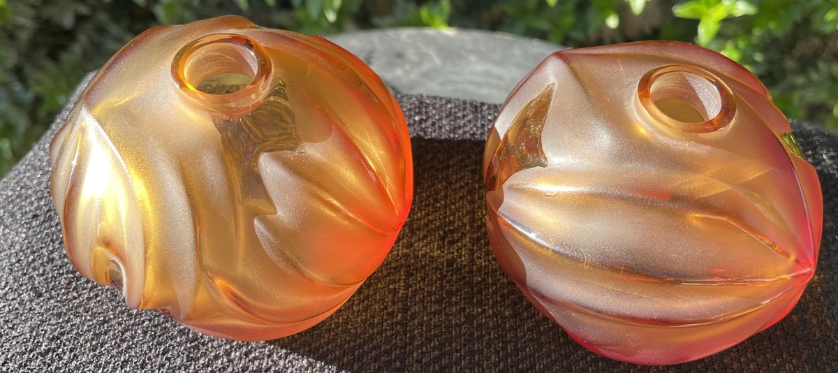 Coppia di piccoli vasetti di Lalique XXsecolo-photo-2