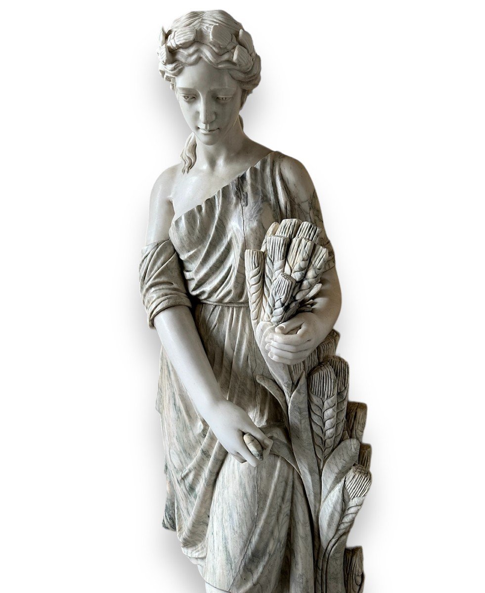 XX Secolo, Sculture in marmo policromo Quattro stagioni-photo-1