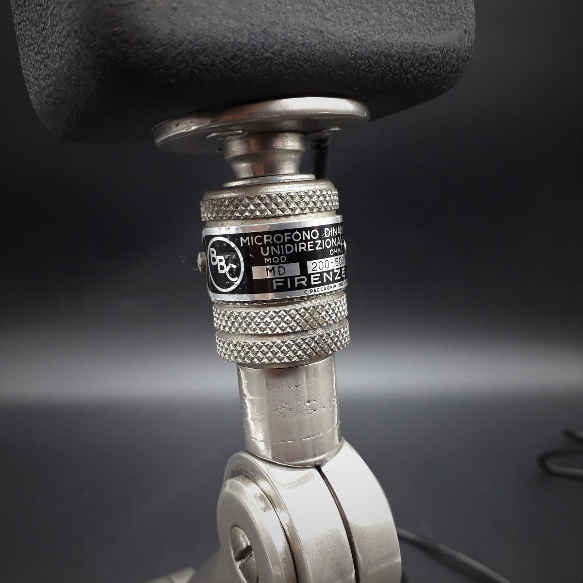 Microfono originale anni 50/60 della BBC diFirenze-photo-7