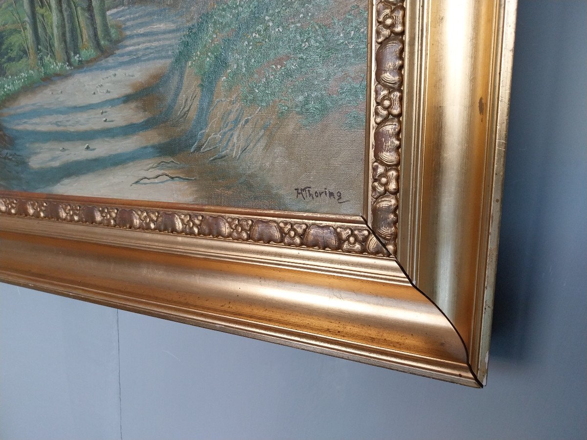 Olio su tela, Paesaggio, H. Thoring (Kai Drews)-photo-3