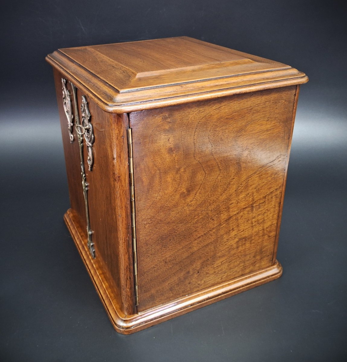 Scatola per  sigari antica, Humidor, epoca fine 800-photo-4