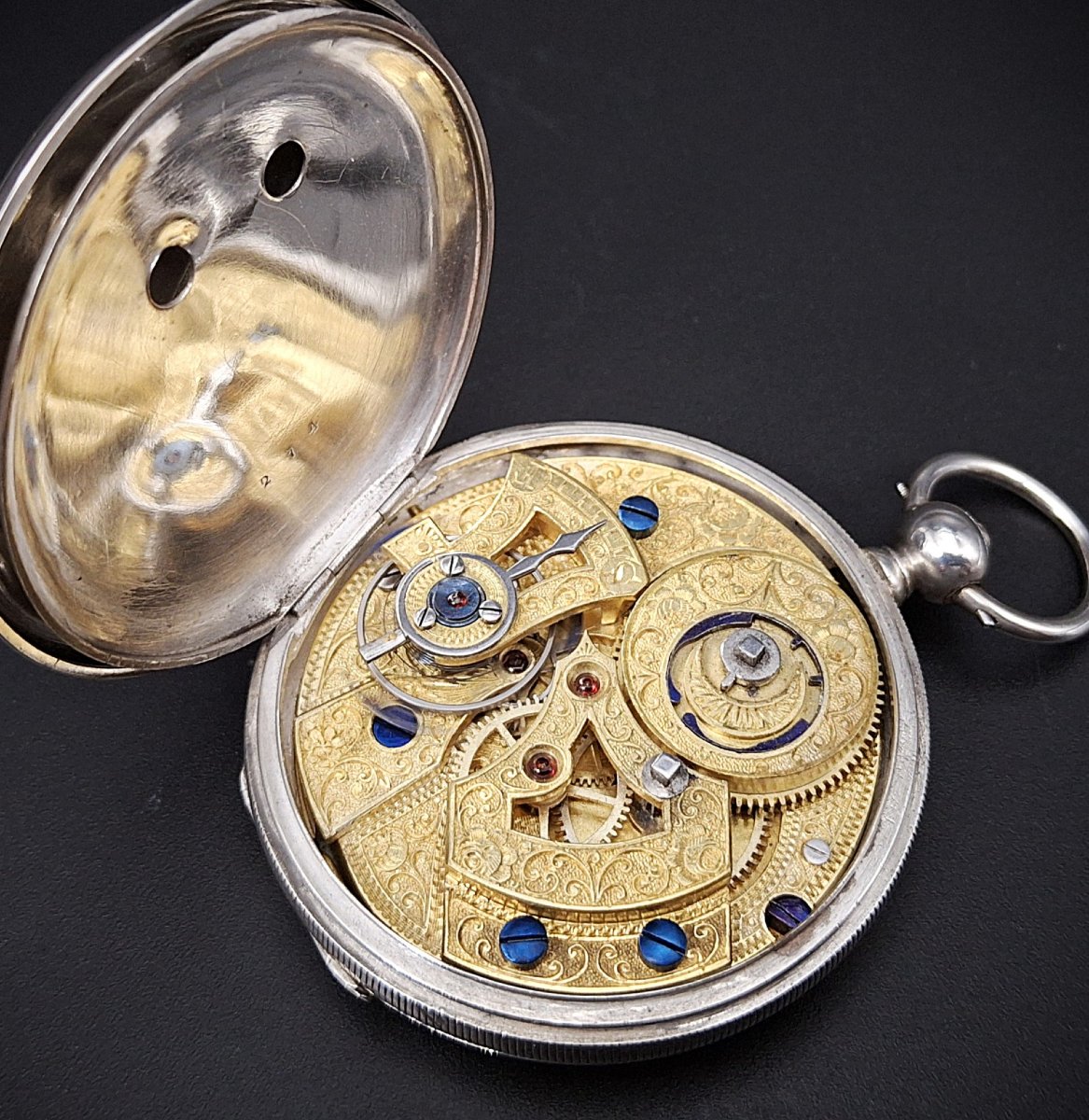 Orologio da tasca  per il mercato cinese con raro scappamento  Duplex,   XIX  secolo.-photo-5