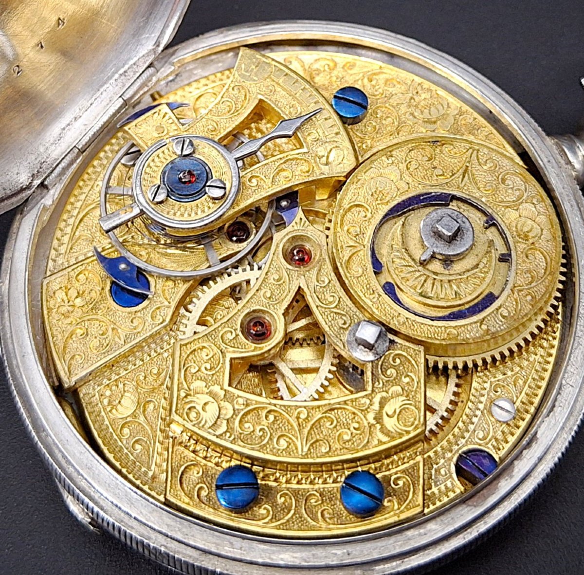 Orologio da tasca  per il mercato cinese con raro scappamento  Duplex,   XIX  secolo.-photo-7