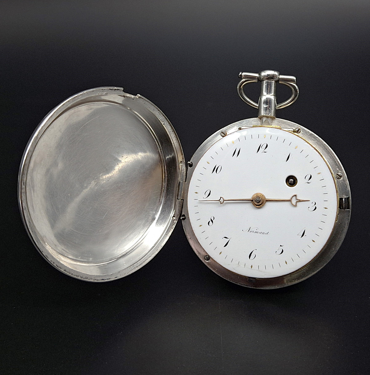 Orologio da tasca savonette, scappamento a verga, fine 700-photo-2