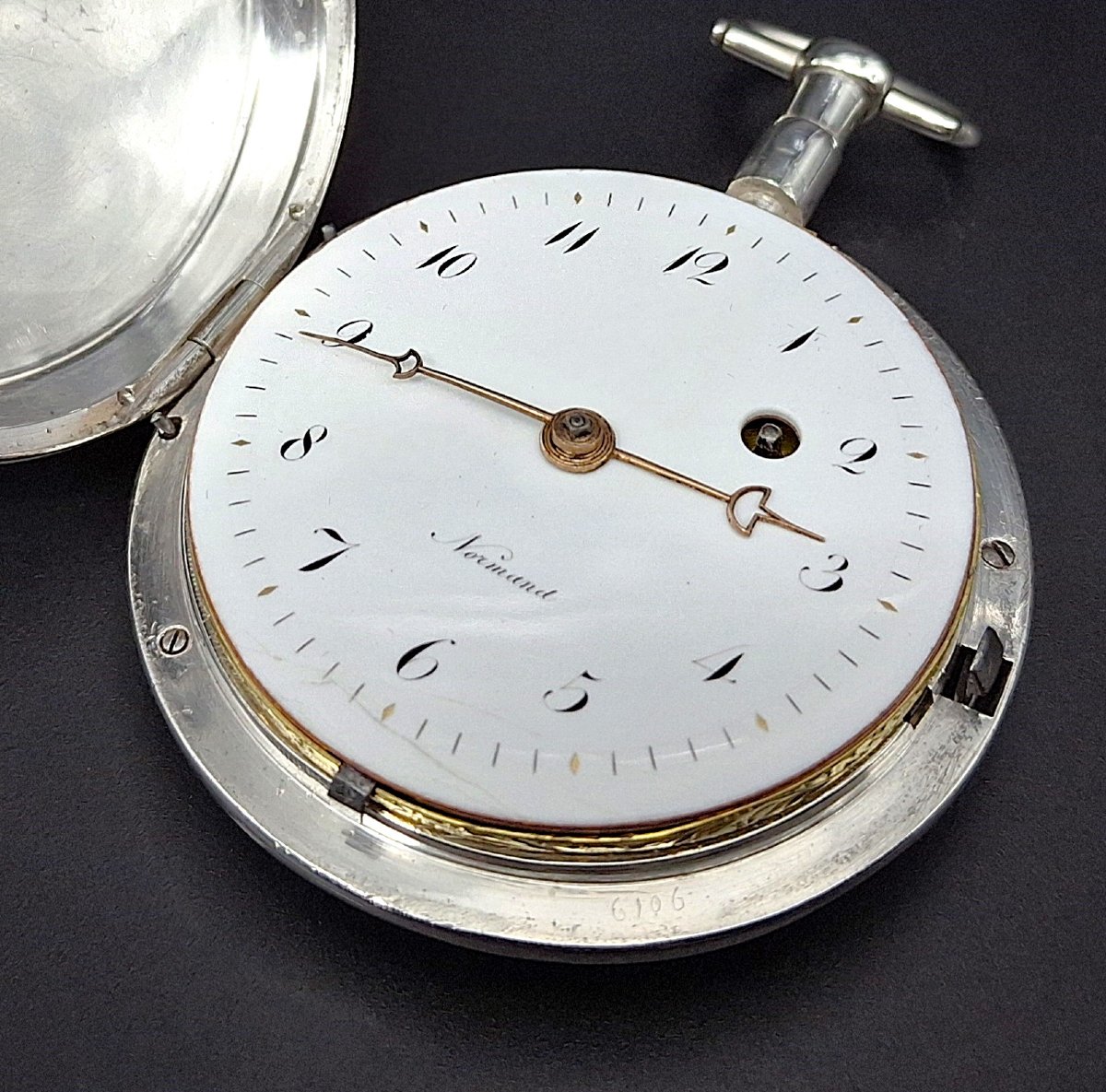 Orologio da tasca savonette, scappamento a verga, fine 700-photo-2