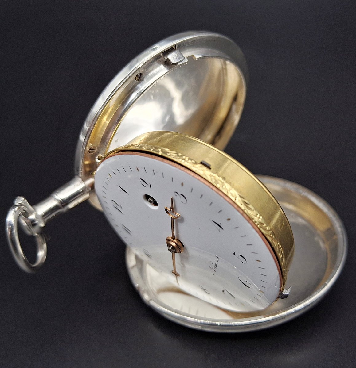 Orologio da tasca savonette, scappamento a verga, fine 700-photo-4