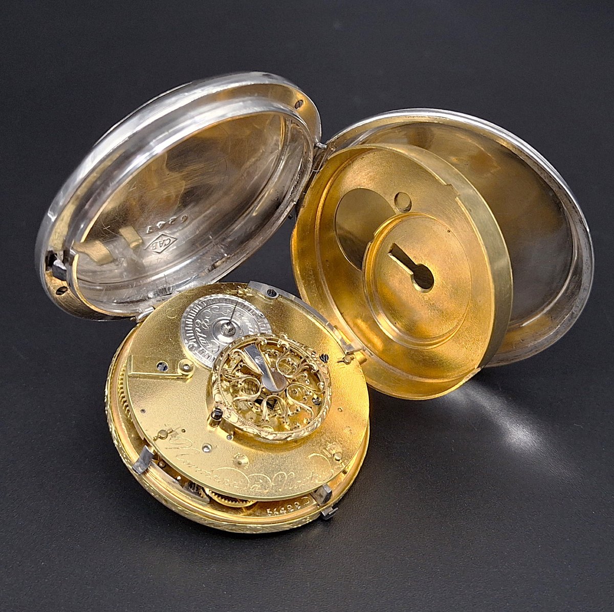 Orologio da tasca savonette, scappamento a verga, fine 700-photo-5