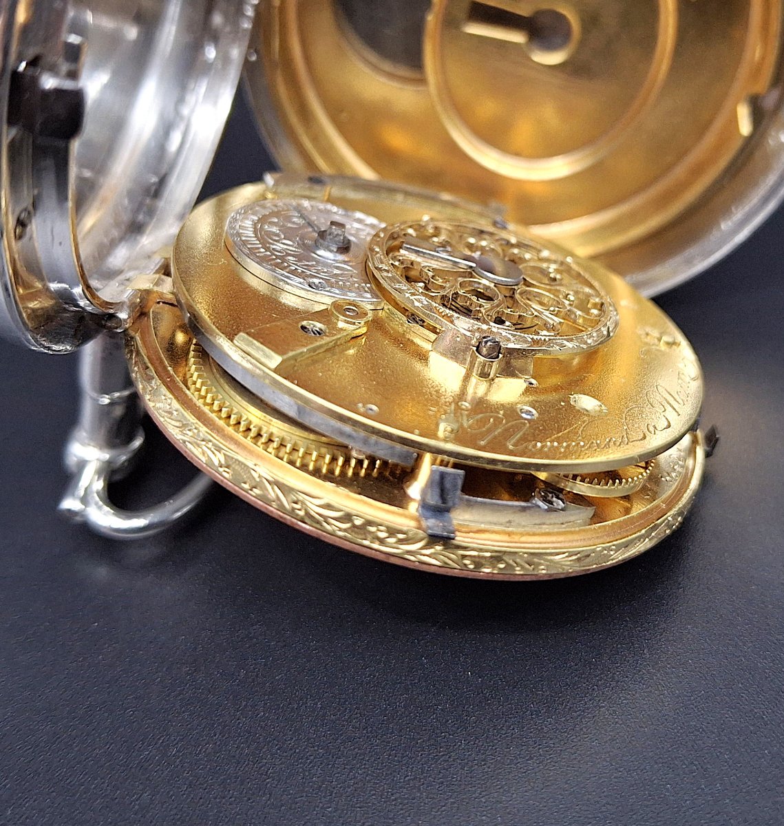 Orologio da tasca savonette, scappamento a verga, fine 700-photo-7