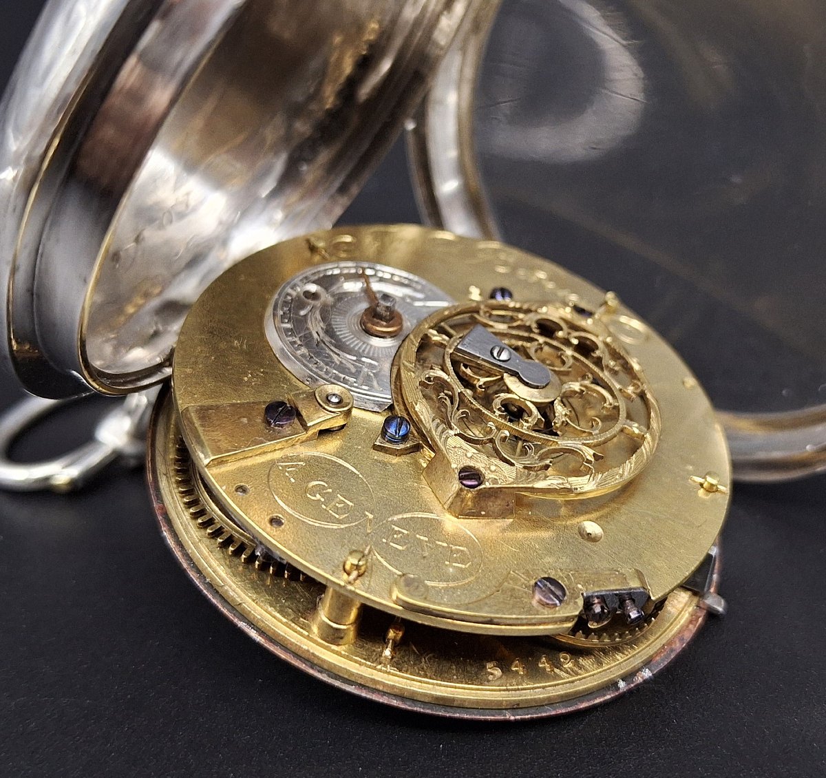 Orologio da tasca antico Freres Bordier, XVIII secolo-photo-3