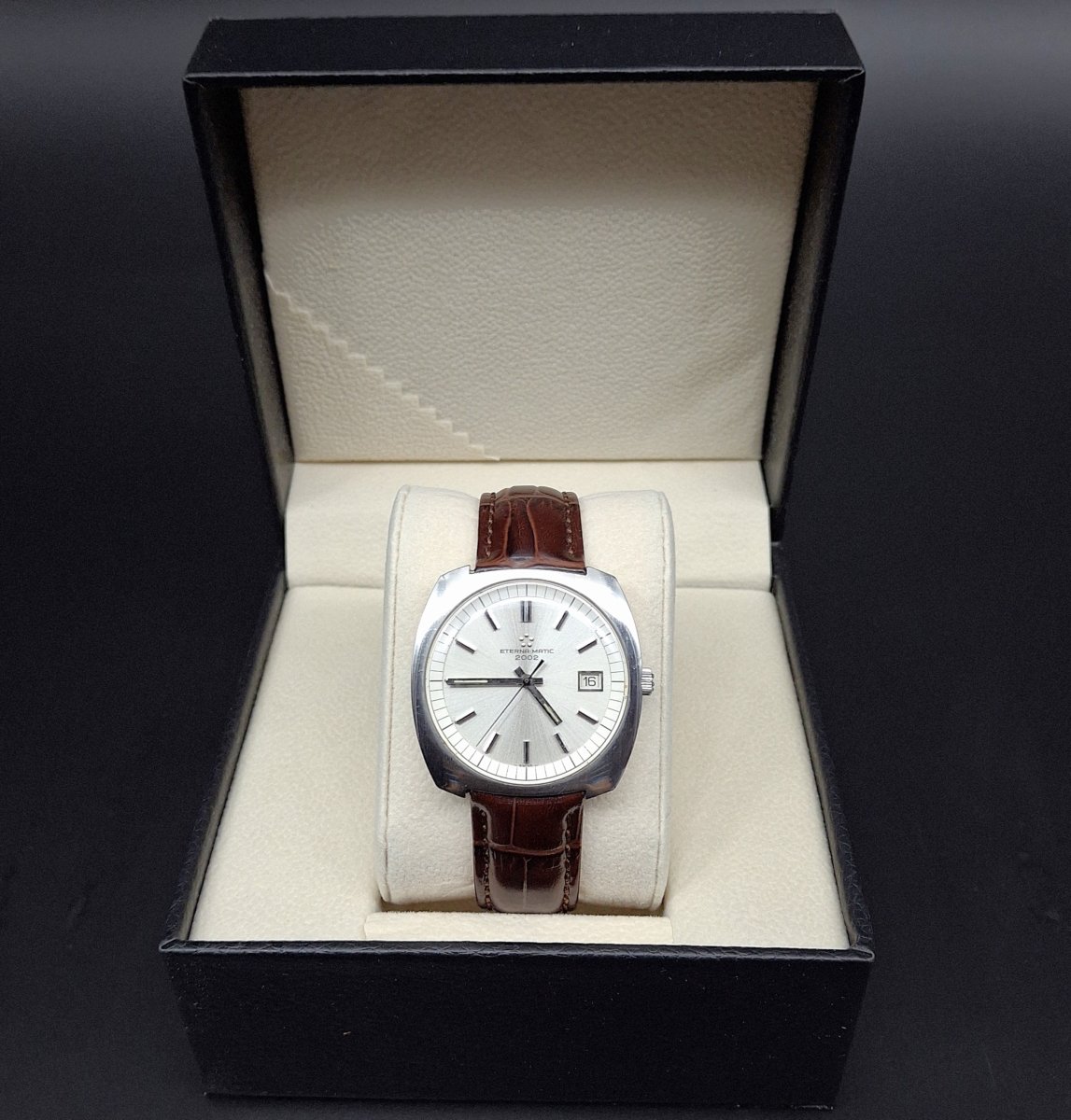 Orologio da polso automatico Eterna matic 2002, circa 1973-photo-2