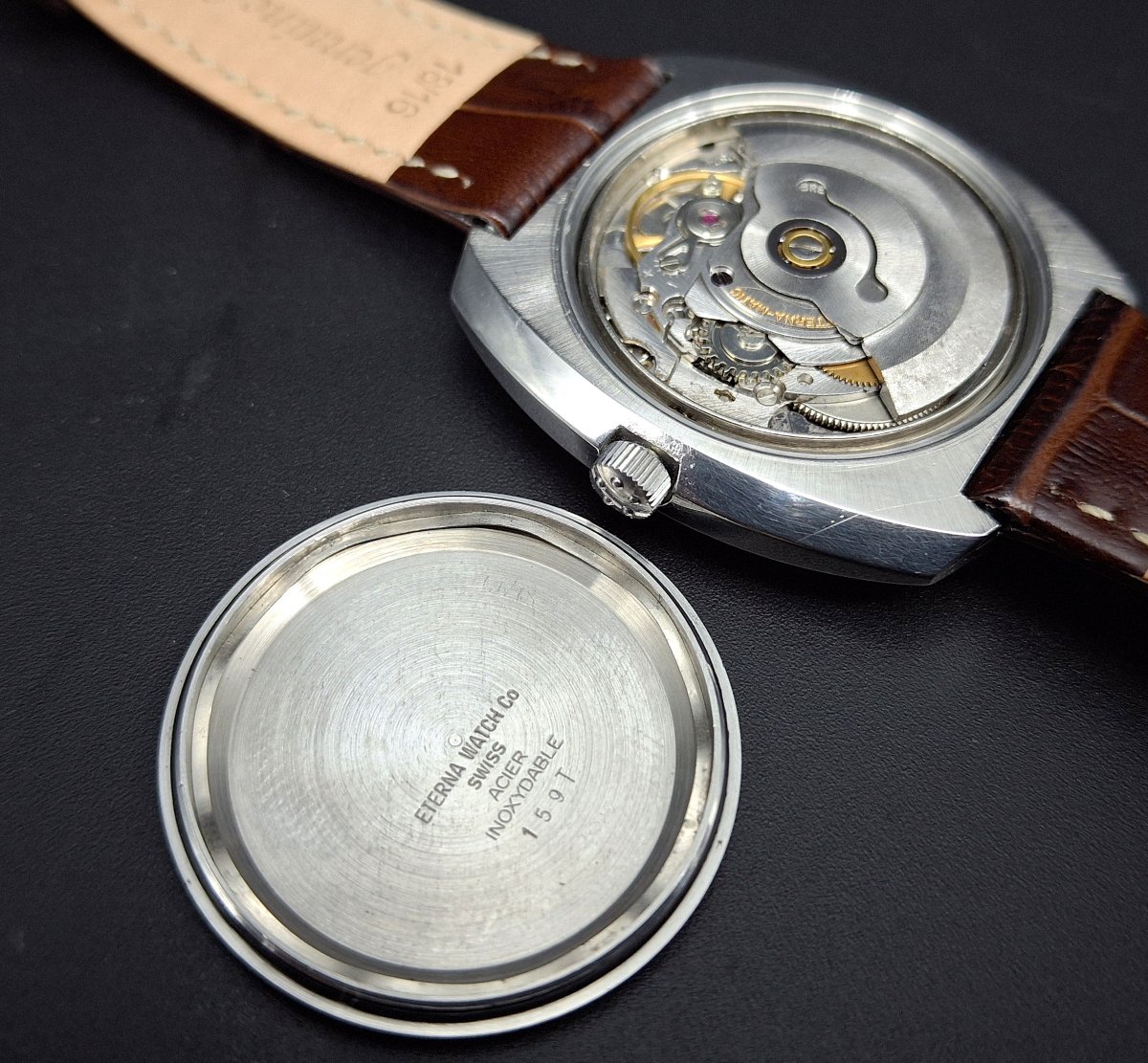 Orologio da polso automatico Eterna matic 2002, circa 1973-photo-3