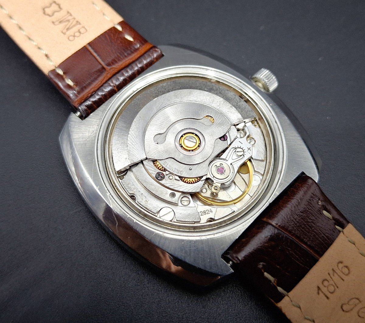Orologio da polso automatico Eterna matic 2002, circa 1973-photo-4