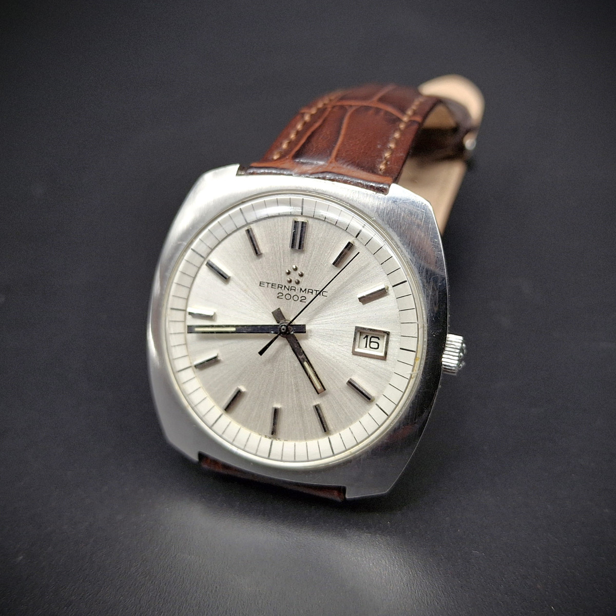 Orologio da polso automatico Eterna matic 2002, circa 1973
