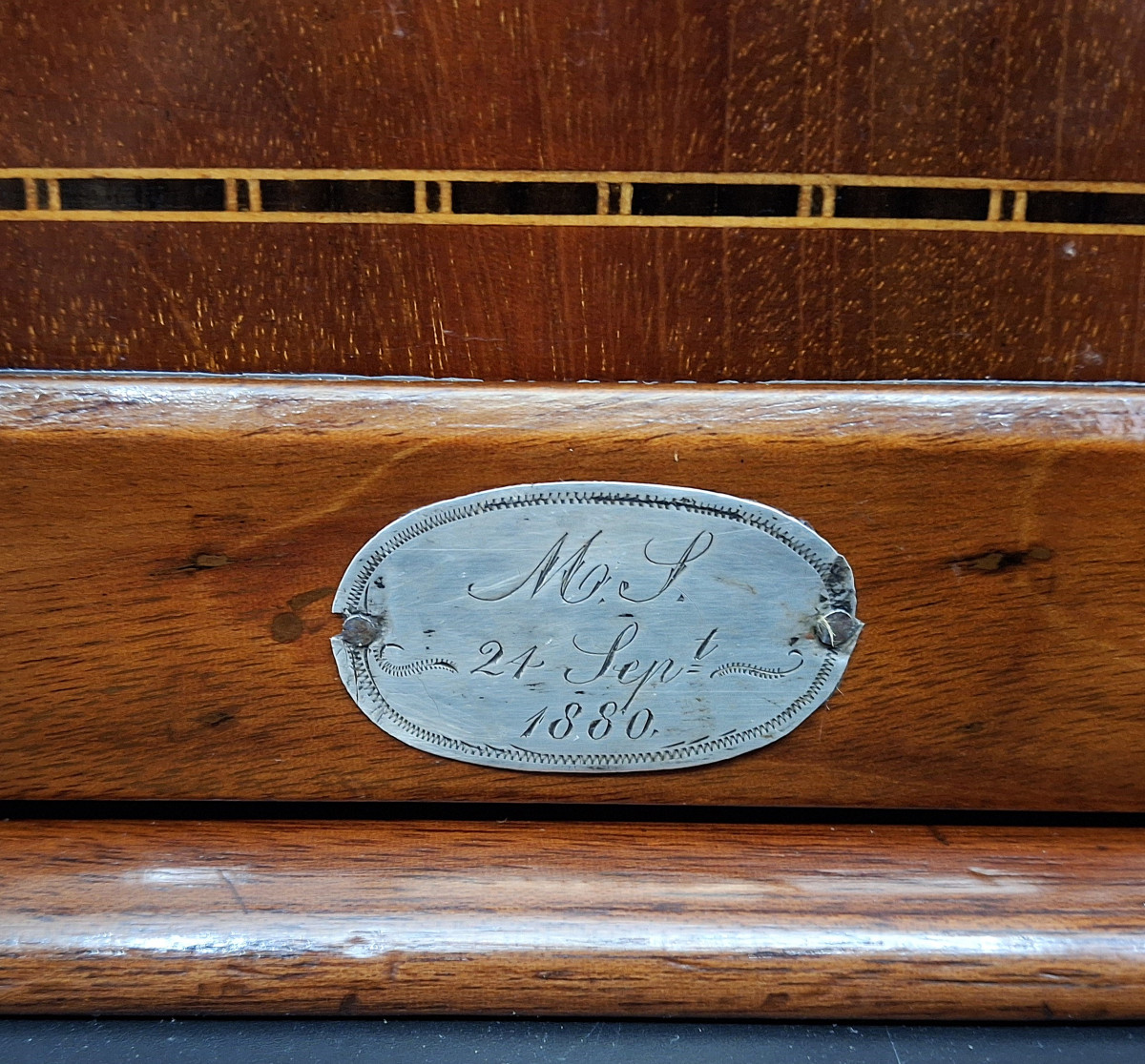 Scatola porta pipe, tabacchiera in mogano, fine 800-photo-2