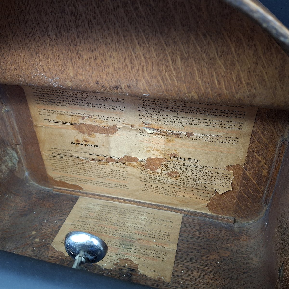 Macchina da scrivere americana  Hammond a mezzaluna, epoca 1905 circa.-photo-8