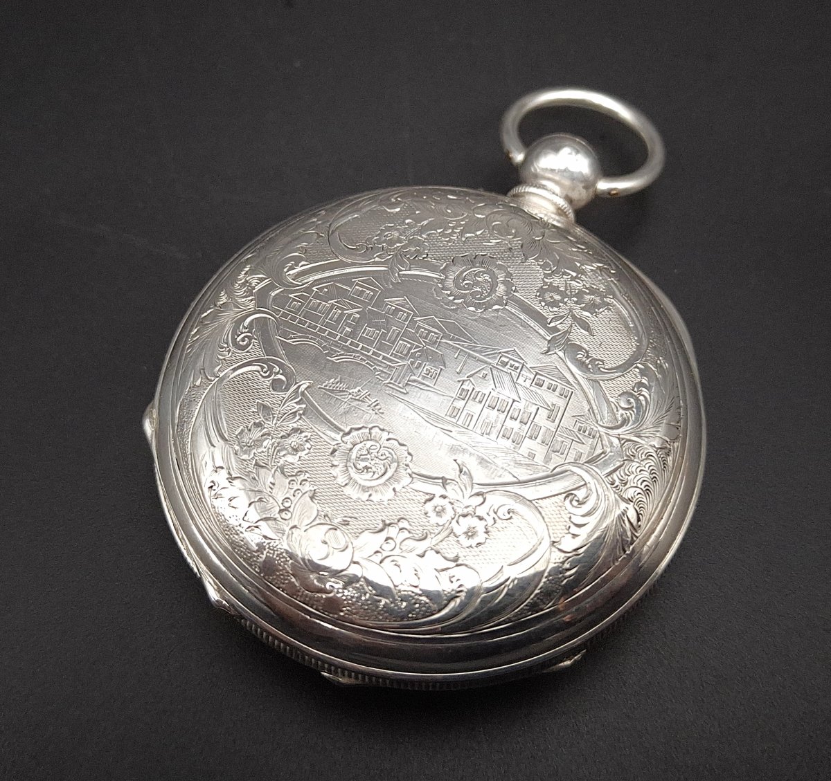 Raro orologio da tasca Diavoletto duplex, 1870 circa.-photo-3