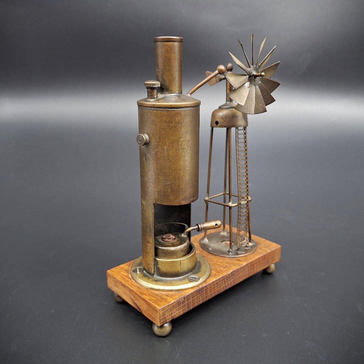 Modello a vapore antico, strumento scientifico, fine 800-photo-2