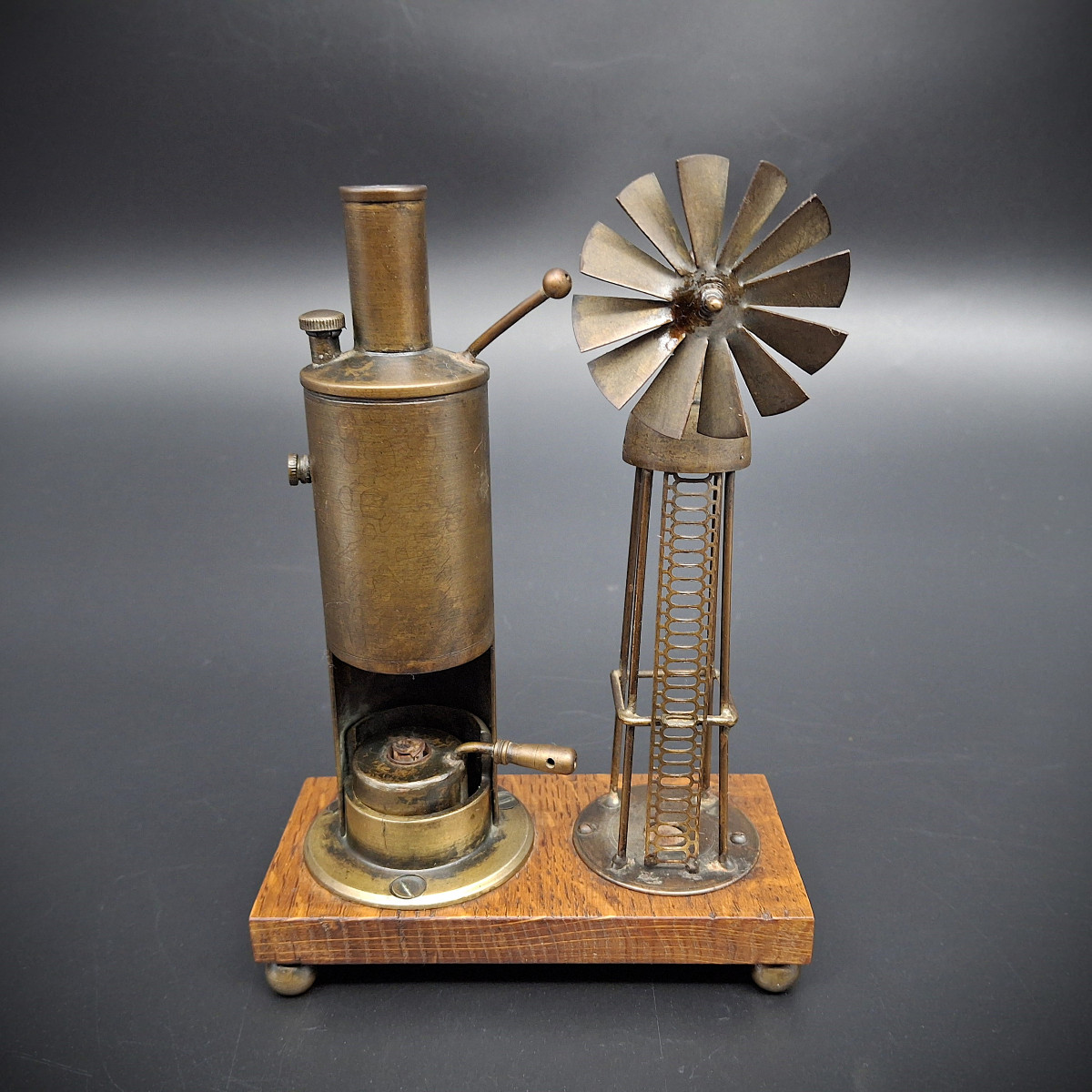 Modello a vapore antico, strumento scientifico, fine 800-photo-5