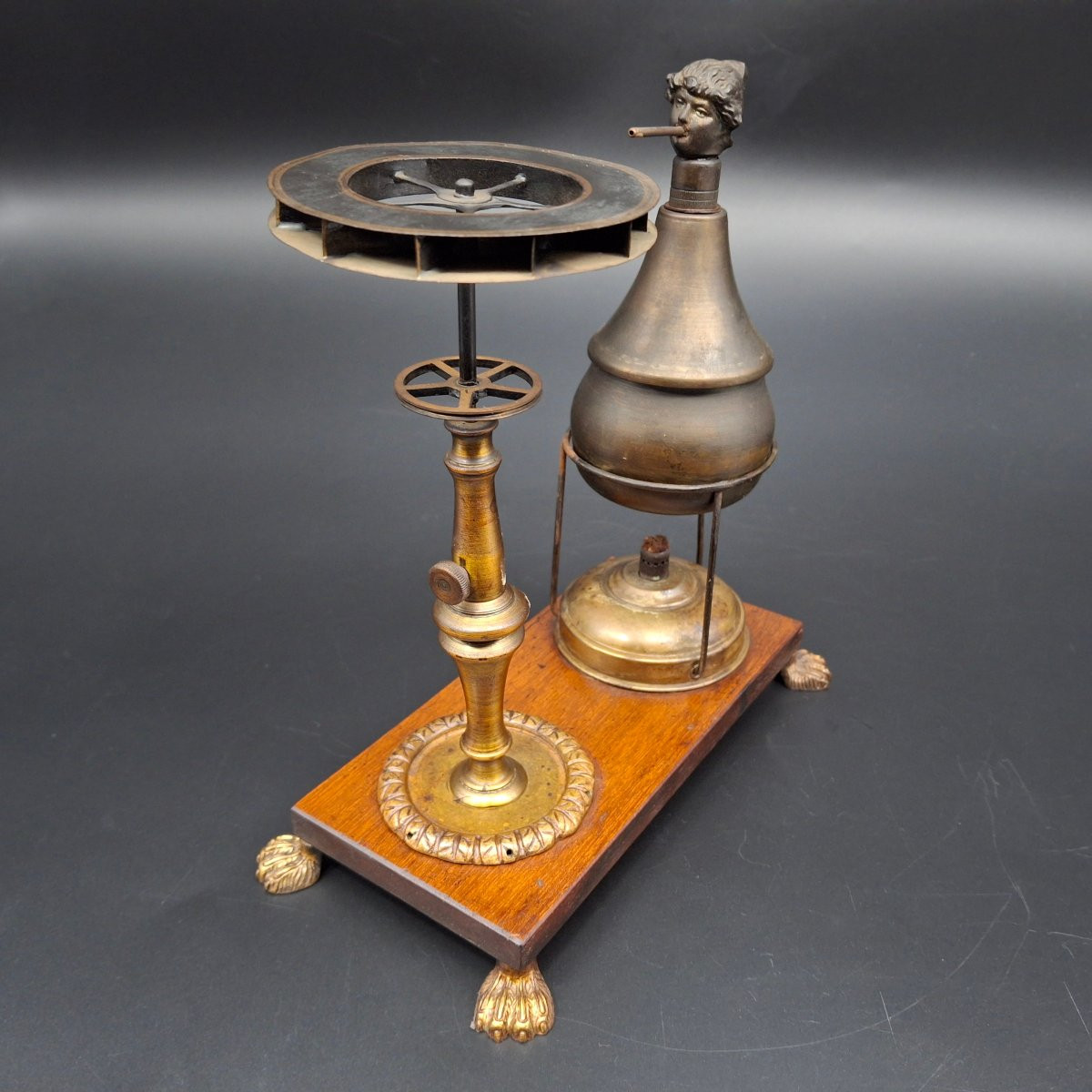 Modello a vapore antico, strumento scientifico didattico,  fine 800-photo-4