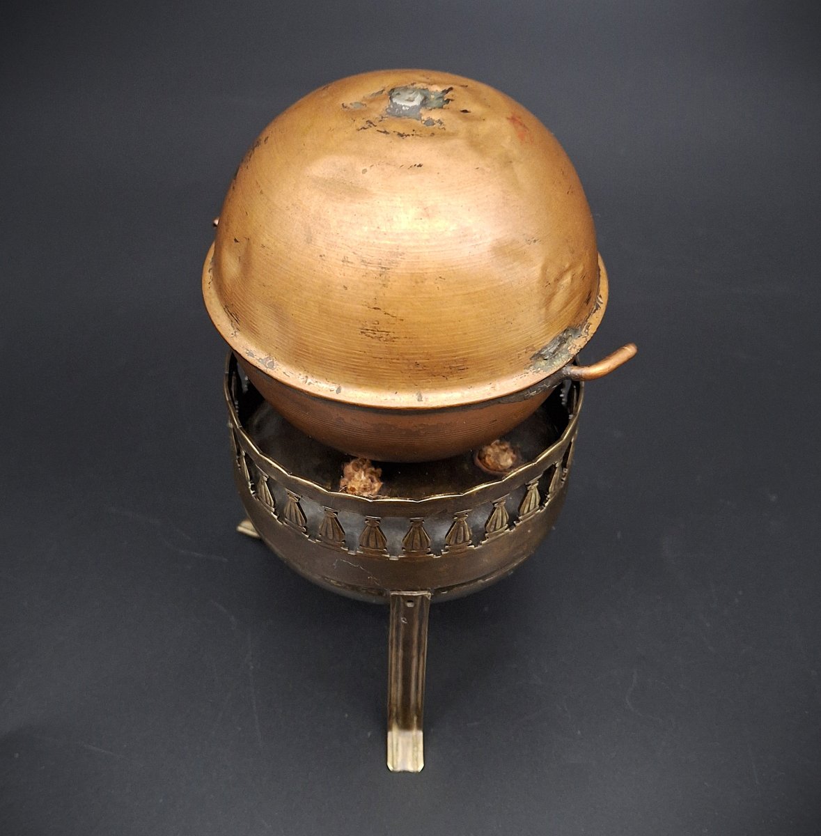 Motore di Erone, Eolipila, strumento scientifico, XIX° secolo-photo-3