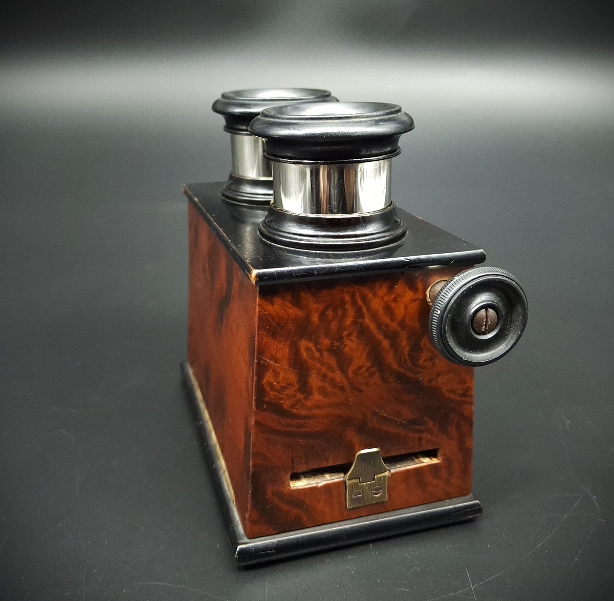 Visore stereoscopico, stereoscopio, epoca primo 900-photo-3