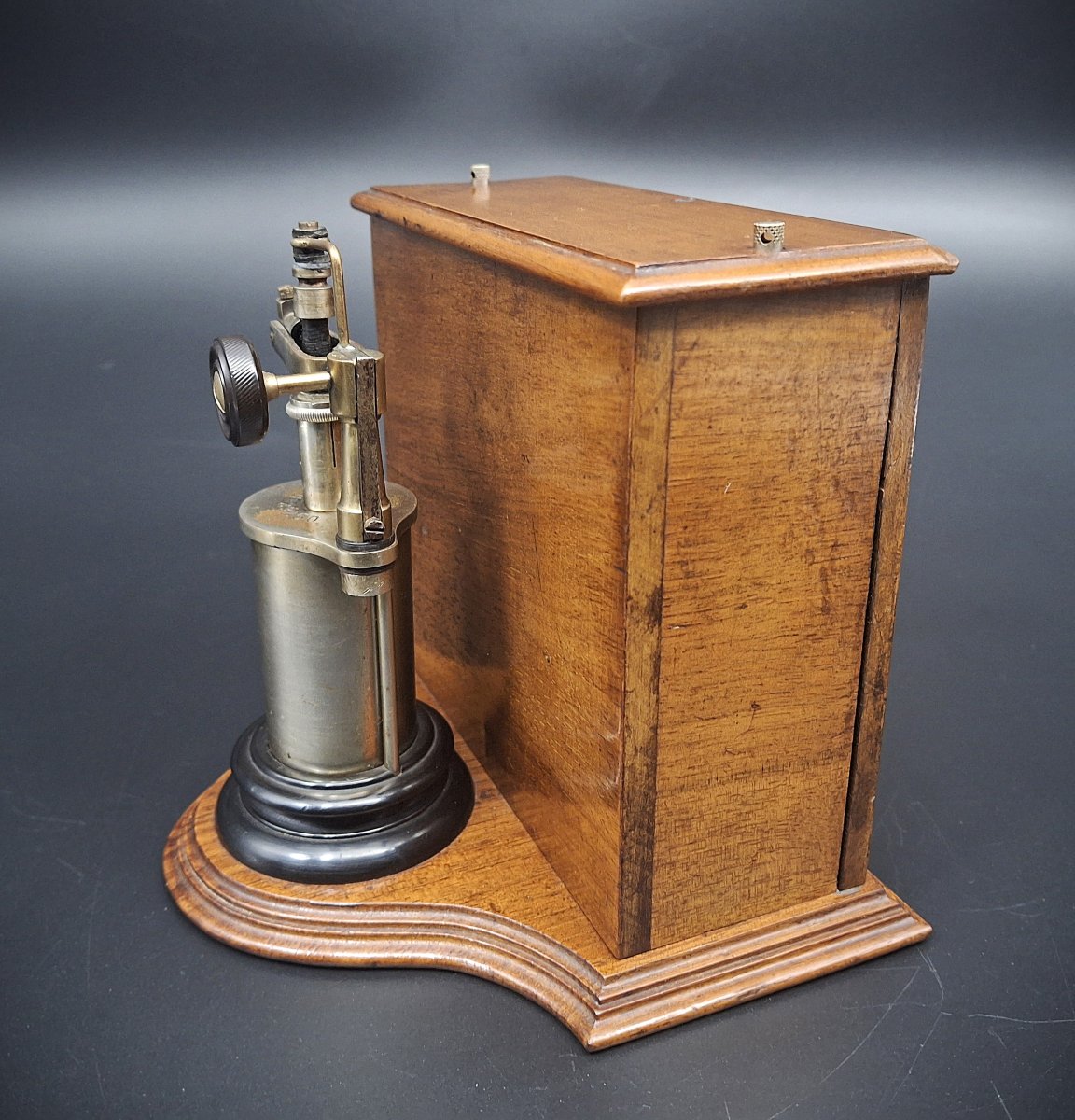 Raro Accendino Elettrico da tavolo Karl Muller, epoca 1900-photo-2